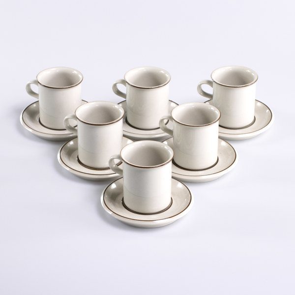 Ulla Procopé, kaffeservis, 12 delar, "Fennica", Arabia, Finland