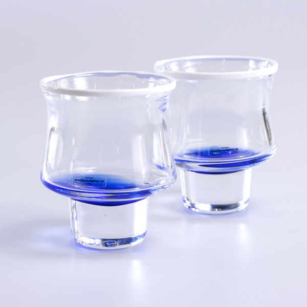 Erik Höglund, vaser, ett par, Strömbergshyttan, höjd 11,5 cm