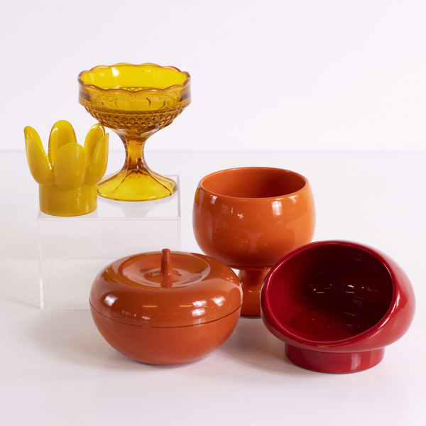 Ljuslyktor, skålar, 5 st, högsta 13,5 cm