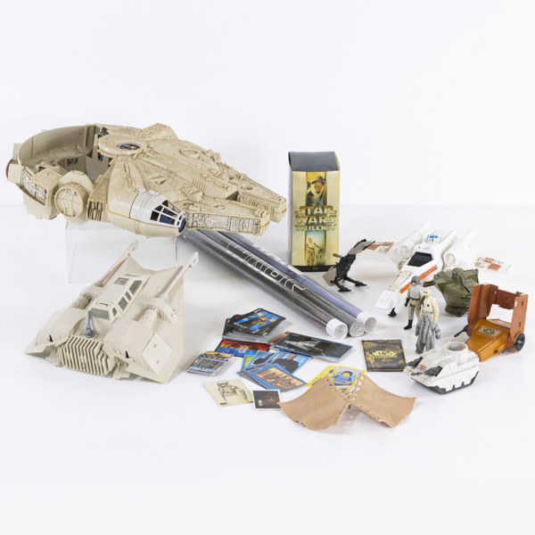 Star Wars, ett parti, leksaker, VHS, affischer