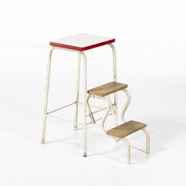 Stegpall, sits med virrvarr-mönster, höjd 62 cm