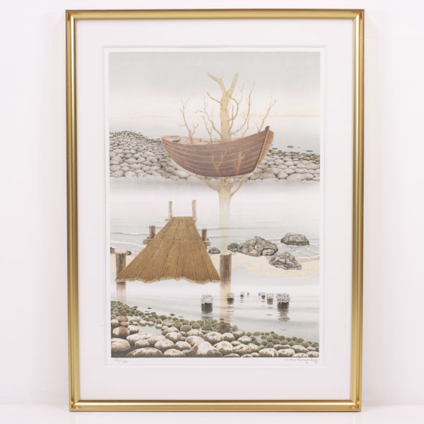 Sven Lingardsz, litografi, 142/275, signerad, 59x82 cm