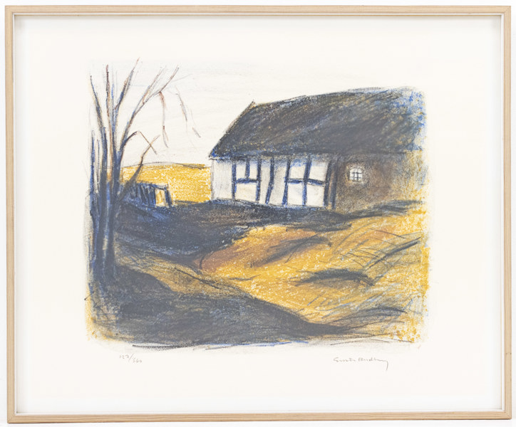 Gustav Rudberg, litografi, 127/360, signerad, 56x47 cm