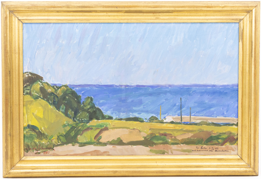 Lasse Johnson, olja på duk, signerad, 71x49 cm