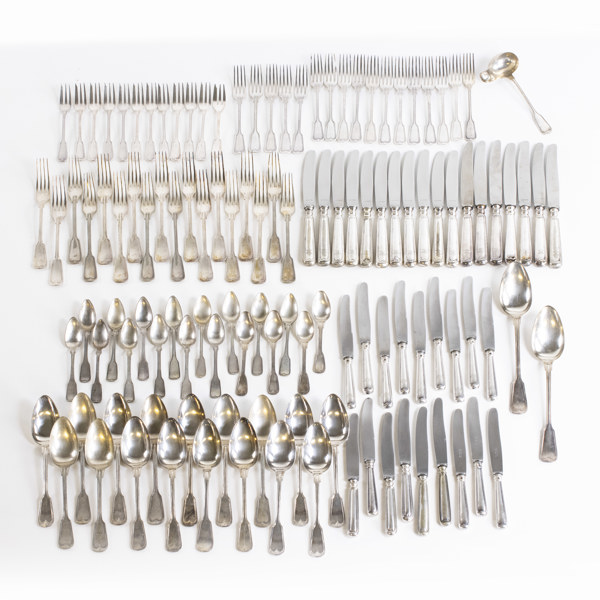 Bestickservis, 122 delar, nysilver, Tyskland