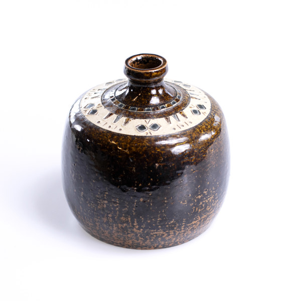 Yngve Blixt, vas, stengods, signerad, höjd 17 cm