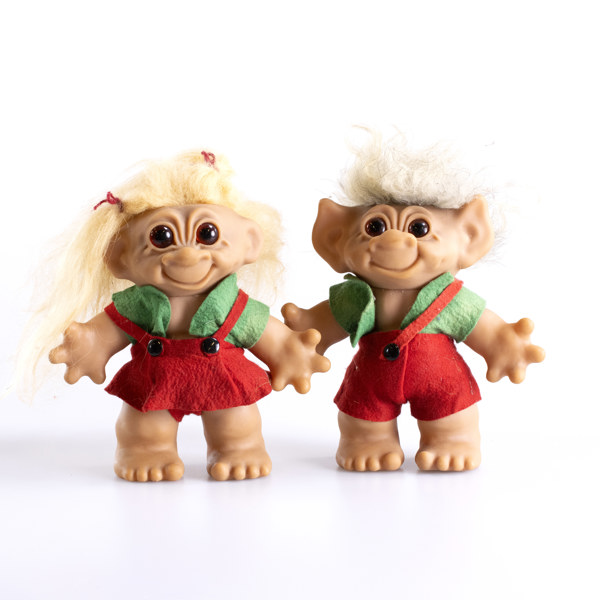 Troll, 2 st, Thomas Dam, höjd 23 cm