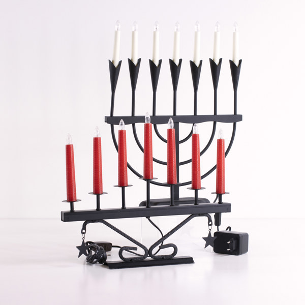 Adventsljusstakar, 2 st, bl a Luma smidesljusstake 191