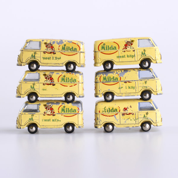 Modellbilar, 6 st, Ford Taunus, Tekno, "Milda"
