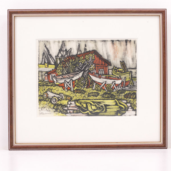 Vytautas Kasilius, färglitografi, signerad, numrerad 164/225