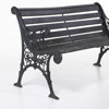 Trädgårdsbänk, med gjutjärnsgavlar, bredd 125 cm