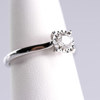 Diamantring, ensten, 18k, vitguld, 0,33 karat