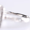 Diamantring, 18k, vitguld, 95 st diamanter 0,57 karat