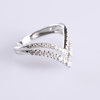 Diamantring, 18k, vitguld, 34 st diamanter 0,60 karat