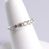 Diamantring, 18k, vitguld, 7 st diamanter 1,02 karat