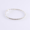 Armband, 18k, vitguld, 56 st diamanter 2,00 karat