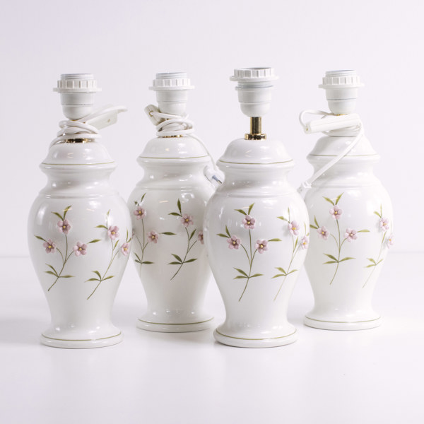 Bordslampor, 4 st, keramik, höjd 37 cm