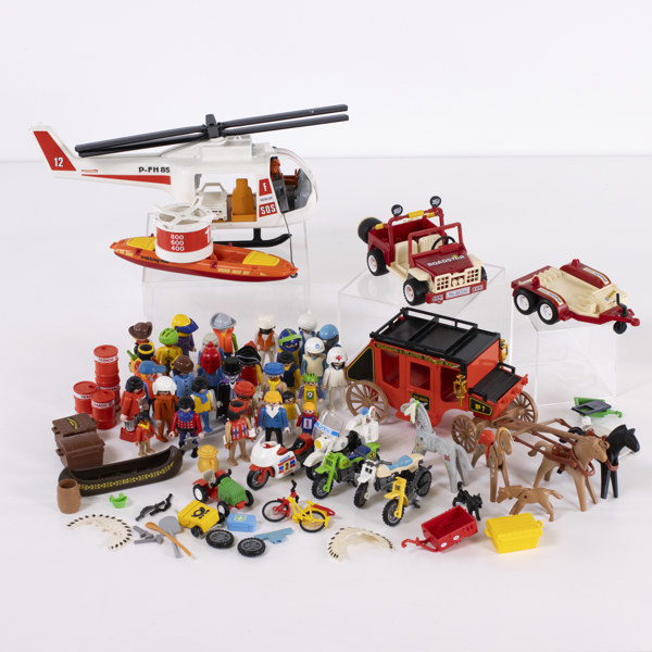 Playmobil, ett parti, figurer m.m.