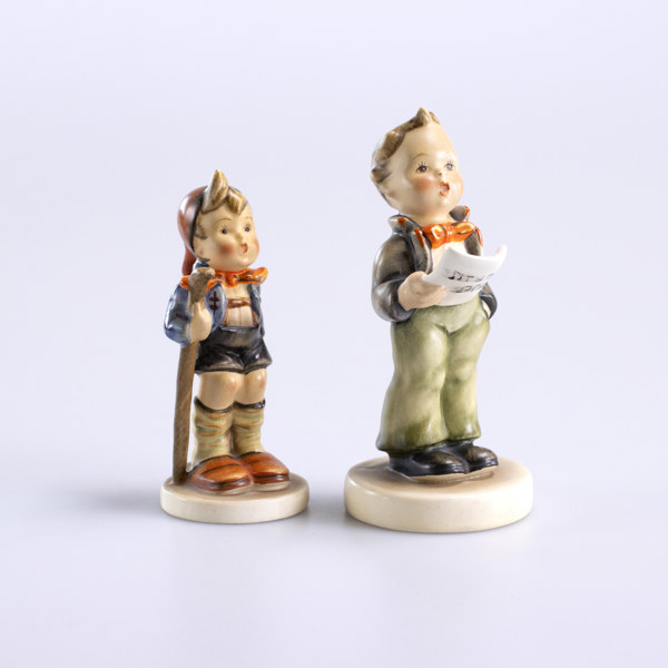 Figuriner, 2 st, Hummel, höjd 13 cm och mindre