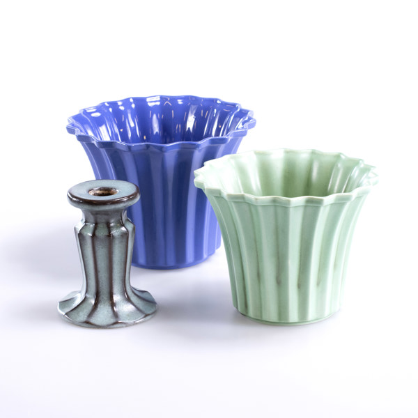 Ytterfoder, ljusstake, 3 delar, Gefle/Bo Fajans