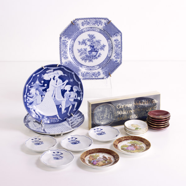 Diverse porslin, bl a Stig Lindberg, Gustavsberg, Rörstrand, Gefle