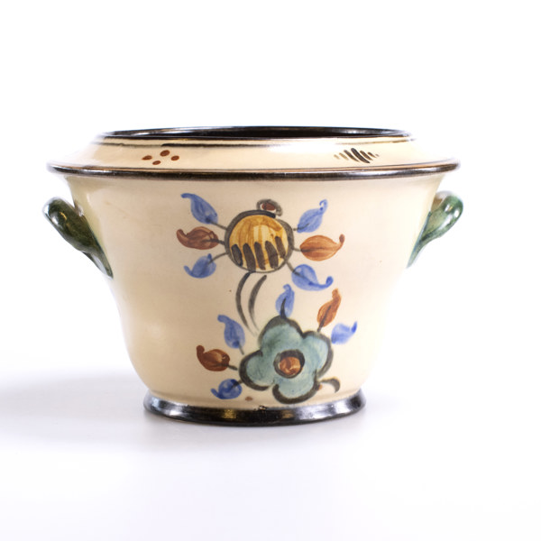 Ytterfoder, lergods, 20/30-tal, Upsala Ekeby, höjd 14 cm