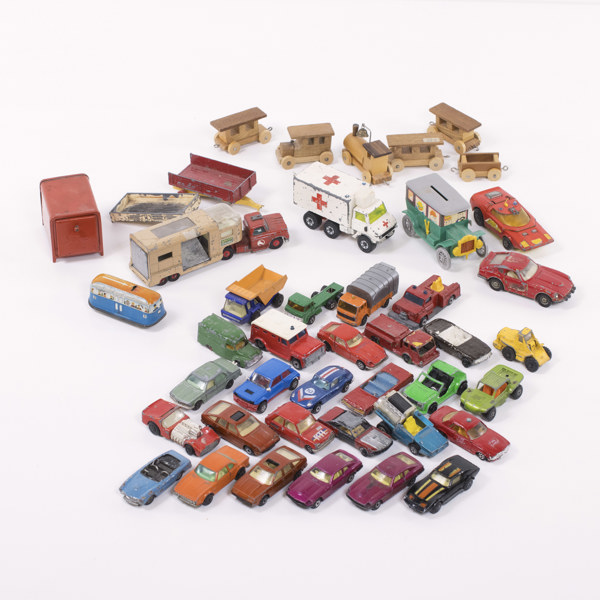 Leksaksbilar, ett parti, bl a Matchbox, Corgi