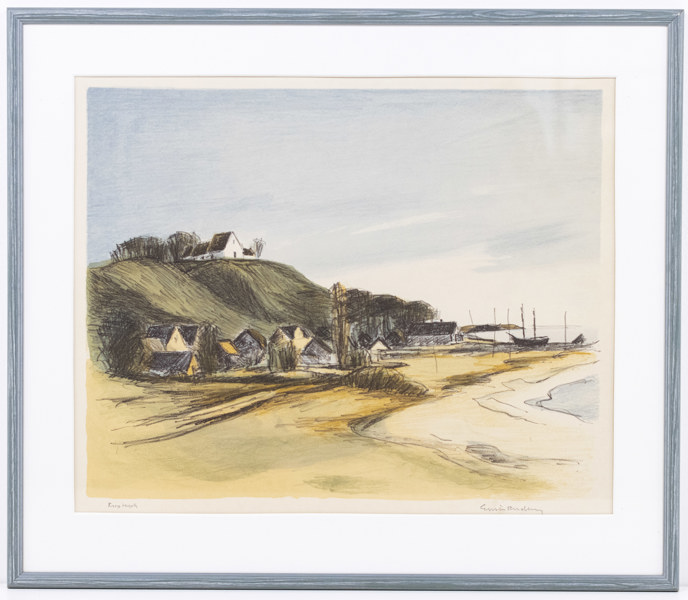 Gustav Rudberg, litografi, PT, signerad, 65x57 cm