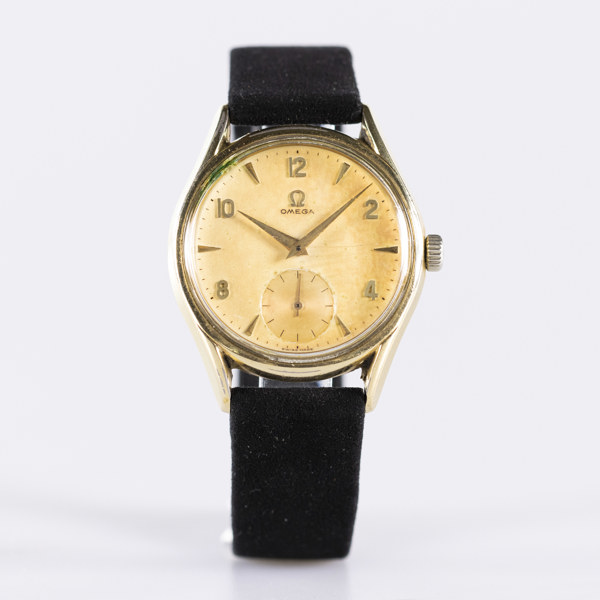 Omega, 36 mm, guld på stål, 1954