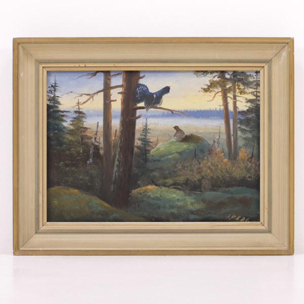 Oidentifierad konstnär, olja på duk, signerad, 50x38 cm