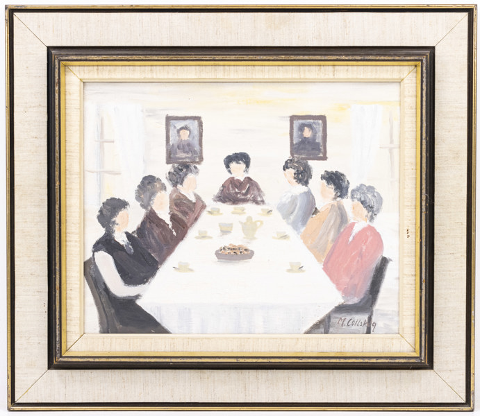 Martin Collskog, olja på duk, signerad, 59x51 cm