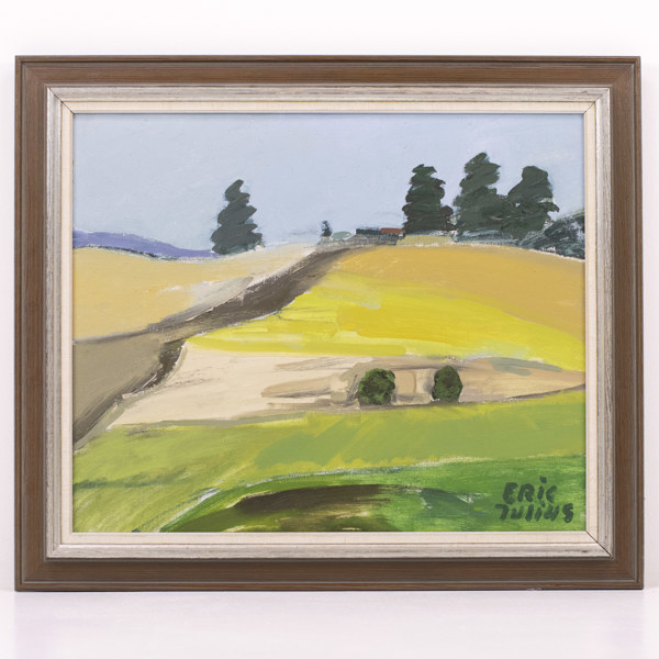 Eric Julius, olja på duk, signerad, 55x47 cm