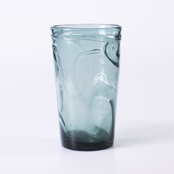 Vas, glas, tidigt 1900-tal, höjd 22,5 cm