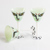 Ulrica Hydman-Vallien, vinglas, miniatyr, 5 delar, Kosta Boda, höjd 24,5 cm och mindre