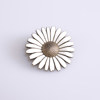 Viggo Pedersen, Köpenhamn, brosch, sterlingsilver, diameter 50 mm
