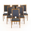 Matmöbel, bord + 6 stolar, Karl-Erik Ekselius, stolar 6 st, valnöt, bord, teak