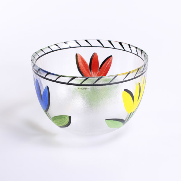 Ulrica Hydman-Vallien, skål, "Tulipa". Kosta Boda, Ø 22 cm