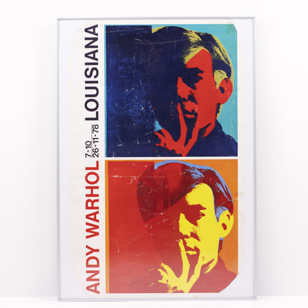 Andy Warhol, utställningsaffisch, Louisiana, 70x100 cm