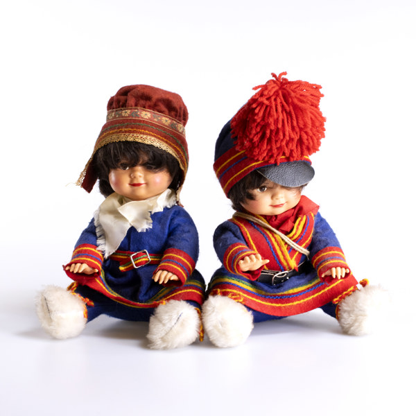 Dockor, ett par, Karesuando Hemslöjd