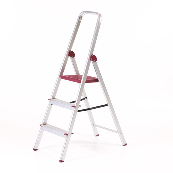 Trappstege, Wibe, 3 steg, höjd 128 cm