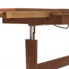Soffbord, teak, reglerbart, 60-tal, längd 130-206 cm