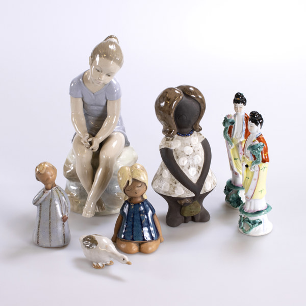 Figuriner, 7 st, bl a KE Iwar, Gunnar Hansson, höjd 30 cm och mindre_29110a_8dbf66882c29359_lg.jpeg