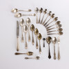 Diverse silverbestick, 25 delar, bl a teskedar, vikt 336,3 gram