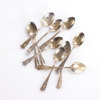 Diverse silverbestick, 25 delar, bl a teskedar, vikt 336,3 gram