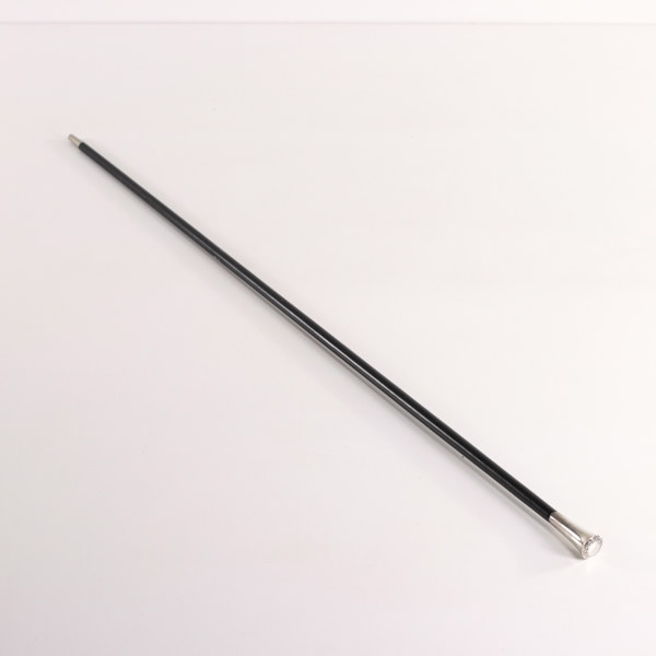 Spatserkäpp, med silverknopp, längd 92 cm