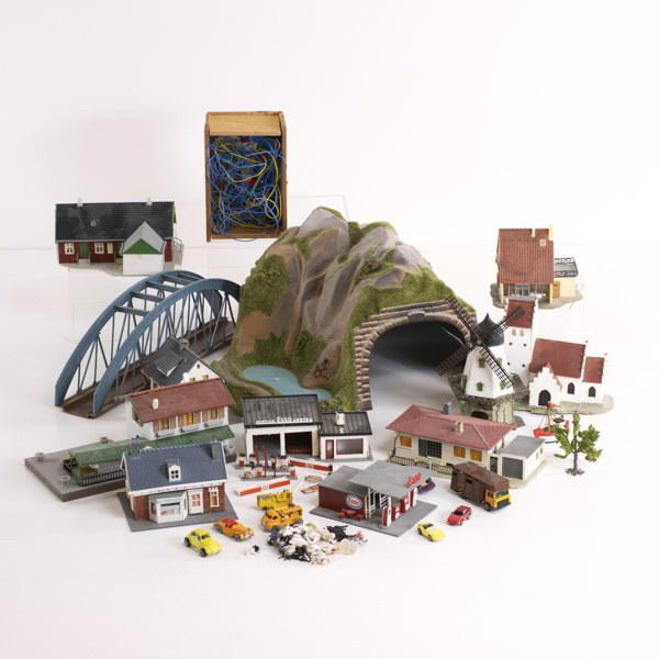 Märklin, hus, landskap, ett parti