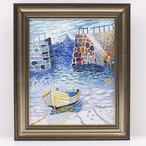 Oidentifierad konstnär, olja på duk, signerad, 26,5x31 cm