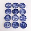 Samlartallrikar, 12 st, Royal Copenhagen