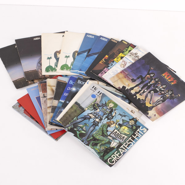 Vinylskivor, 27 st, bl a Kiss, Rolling Stones