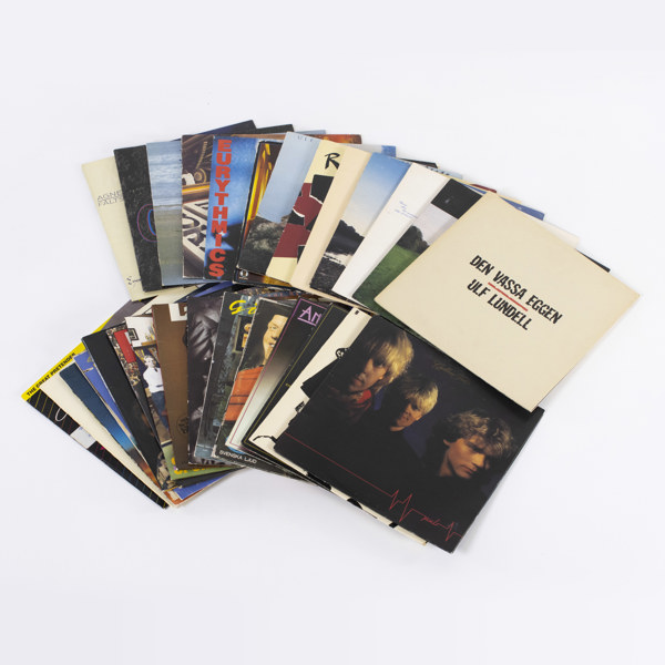 Vinylskivor, 30 st, bl a Ulf Lundell